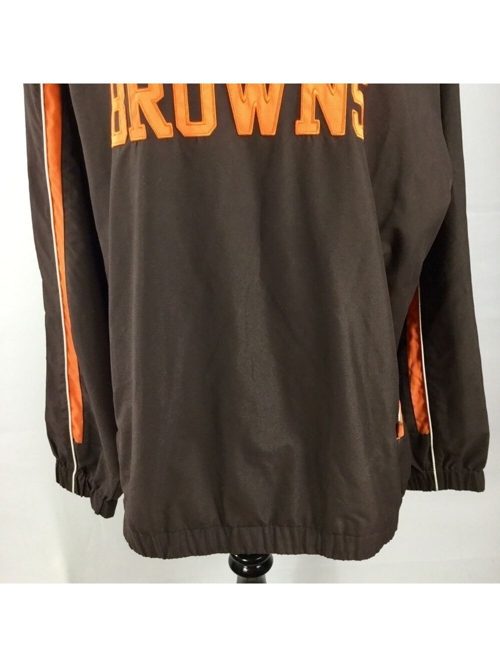 Cleveland Browns NFL Team Apparel Pullover Windbreaker Windshirt Size XL - Picture 4 of 14